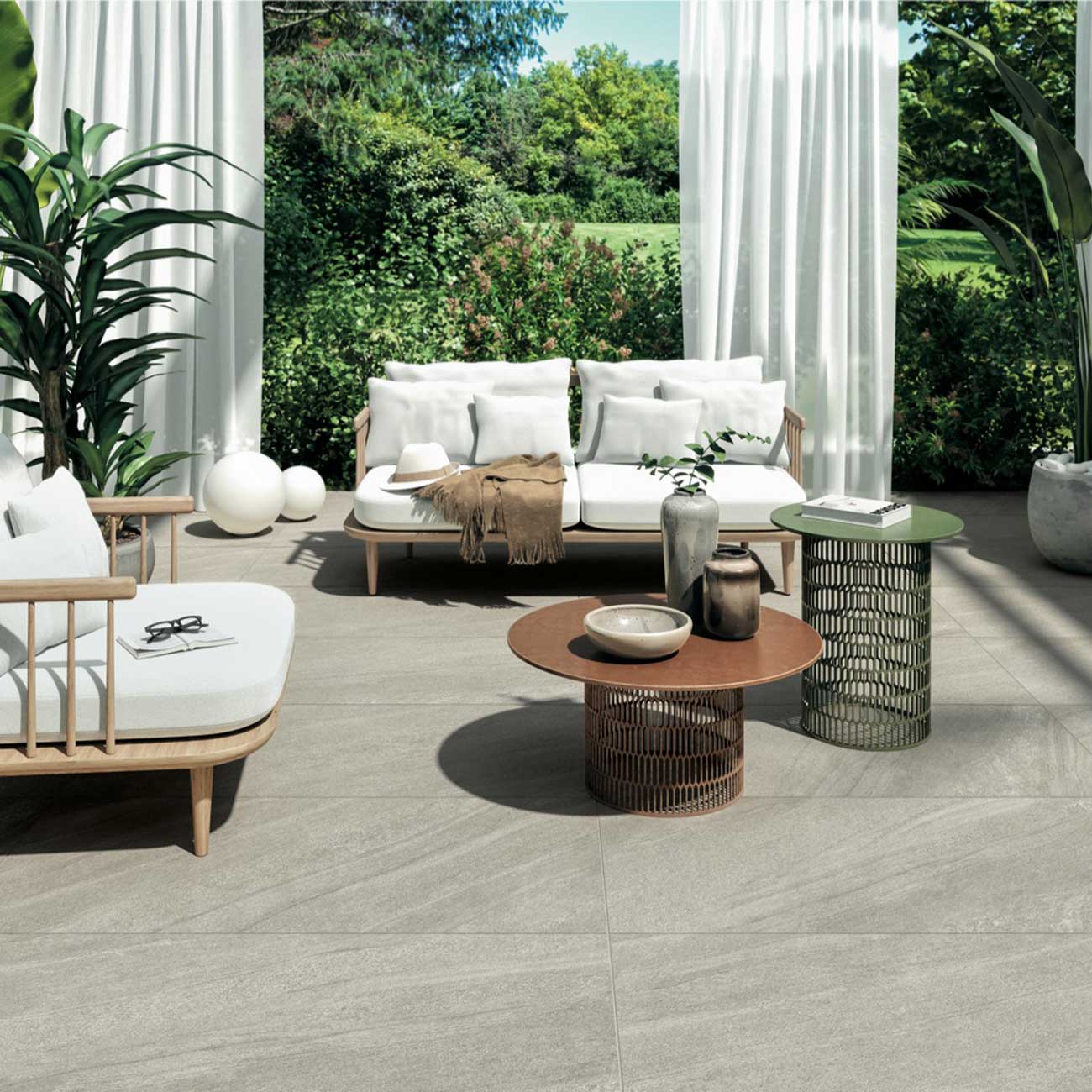 Porcelain patio paver